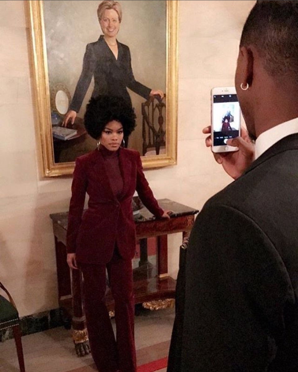 Teyana Taylor Makes Powerful Pro-Black Fashion Statement at the White House